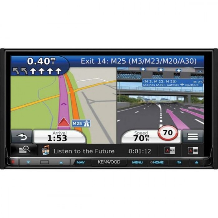 Kenwood Dnn9350Bt – 7″ Touchscreen – Dvd/cd – Gps Navigation – Compatible With Ipod/iphone/android Phones