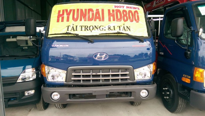 Xe tải HYUNDAI HD800 - 8 Tấn, khuyến mãi phí trước bạ, tặng 50 lít dầu trong tháng 9