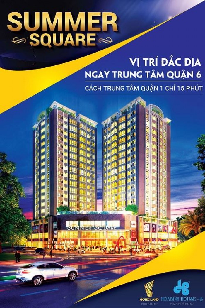 Căn Hộ Summer Square Quận 6, Giá 1,05Tỷ/căn, Giao Nhà Hoàn Thiện