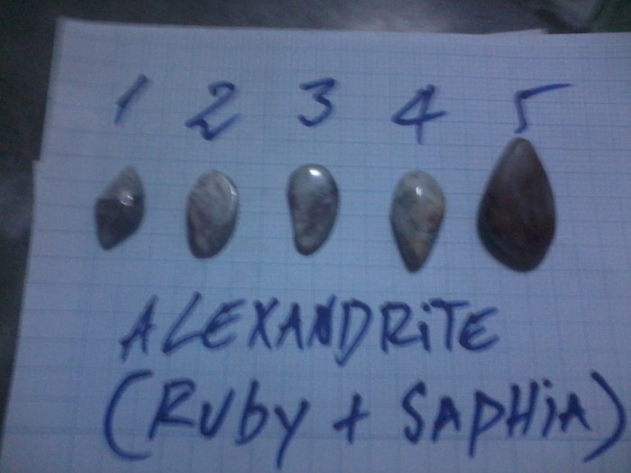 Ngọc ruby+ saphia ( alexanhdrite )4