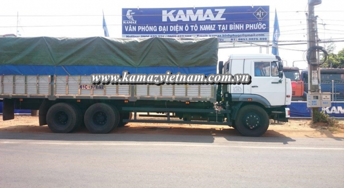 Đại lý xe Kamaz Việt Nam, Bán xe tải thùng Kamaz 65117 15 tấn, nhập khẩu 2016