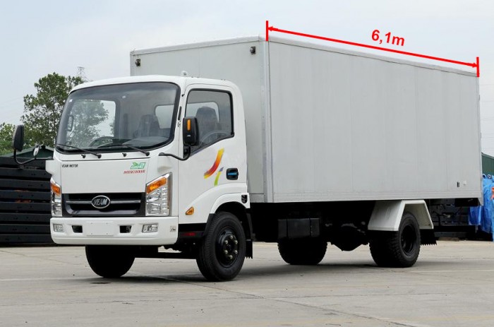 Xe tải veam vt340s 3.5 tấn thùng dài 6.1m, thủ tục nhanh giao xe ngay