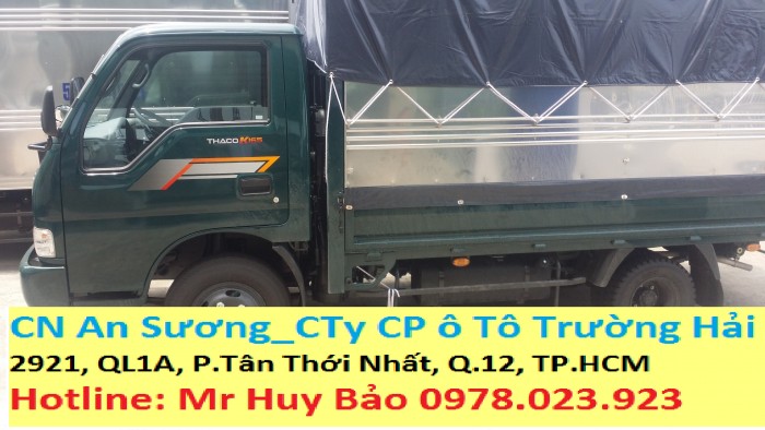 Xe tải Kia thaco K165s tải trọng 2.4 Tấn, Xe tải kia k165s mới được phép lưu thông trong tp