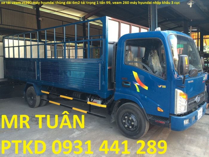 Xe Veam Hyundai Vt260 tải trọng 2 tấn/ xe tai veam vt260/xe vt260/ xe veam vt260/ vt260 2t