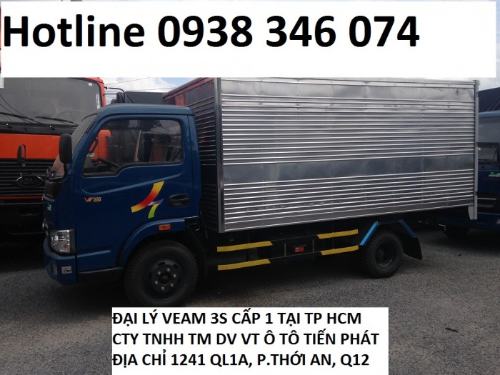 Xe tải Veam động cơ hyundai 2 tấn vt200 khỏe như trâu.