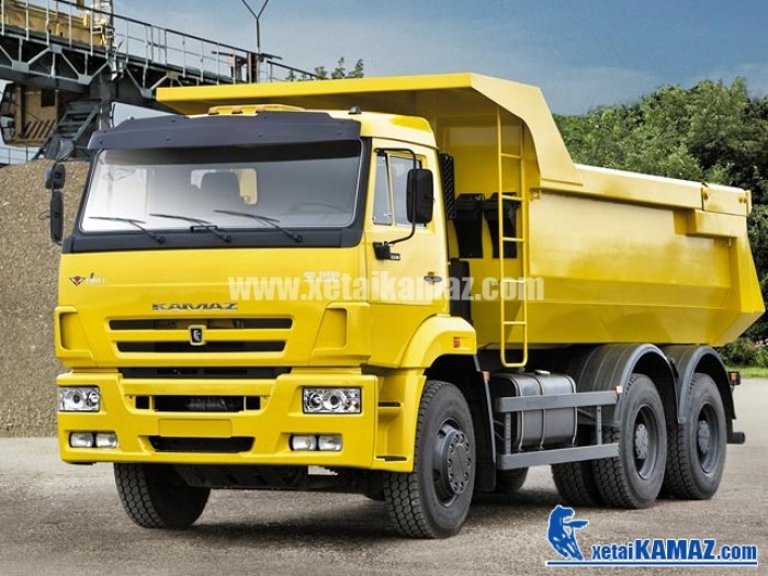 Xe tải tự đổ Kamaz 6520 20m3 (khối) 6x4 thùng dài 7m8 nhập khẩu Nga