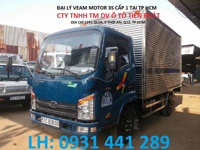 Bán xe Veam vt252 2.4 tấn giá rẻ, hỗ trợ trả góp 80%