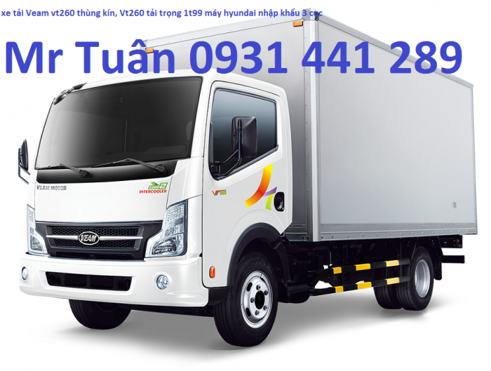 Bán xe Veam vt252 2.4 tấn giá rẻ, hỗ trợ trả góp 80%