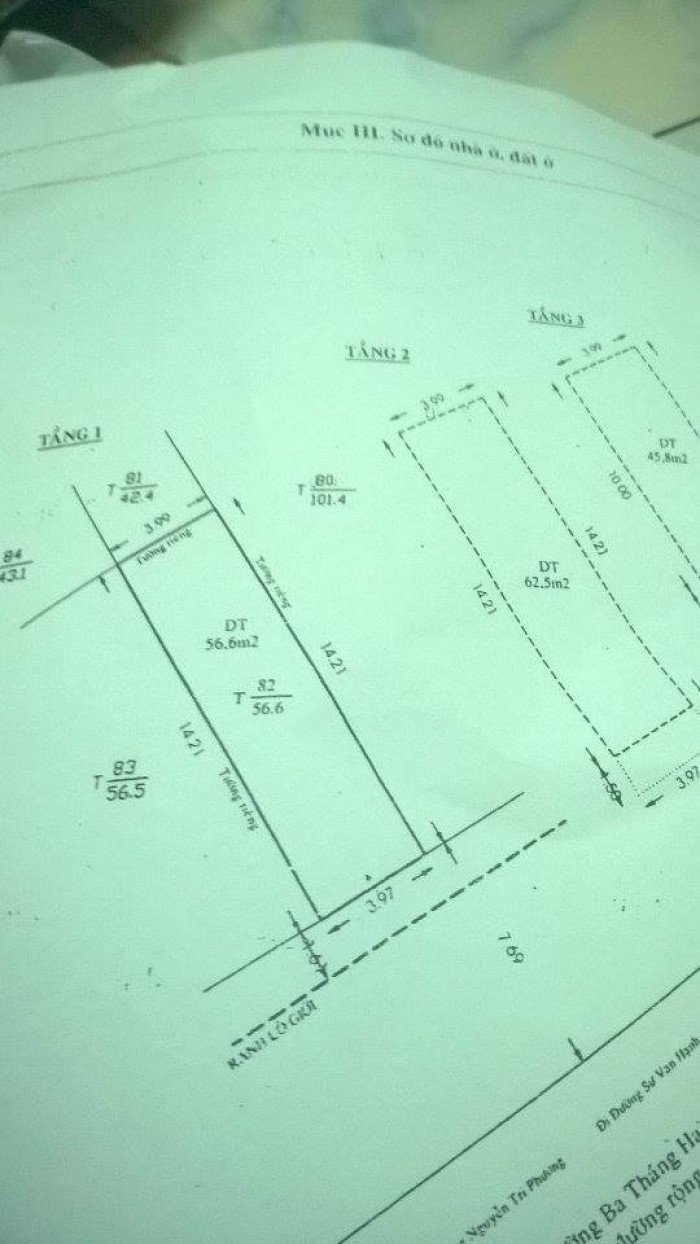 Bán gấp nhà mặt tiền