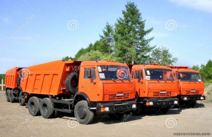 Xe Kamaz thùng ben 13m3 (15 tấn) nhập khẩu Nga