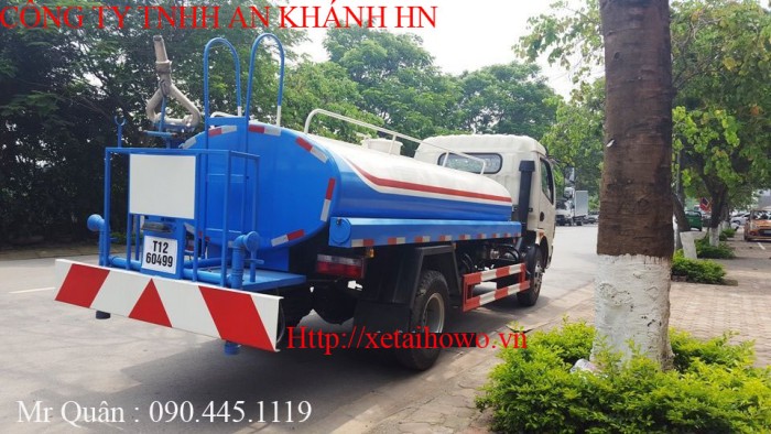 Xe phun nước rửa đường ,tưới cây Dongfeng 5 khối