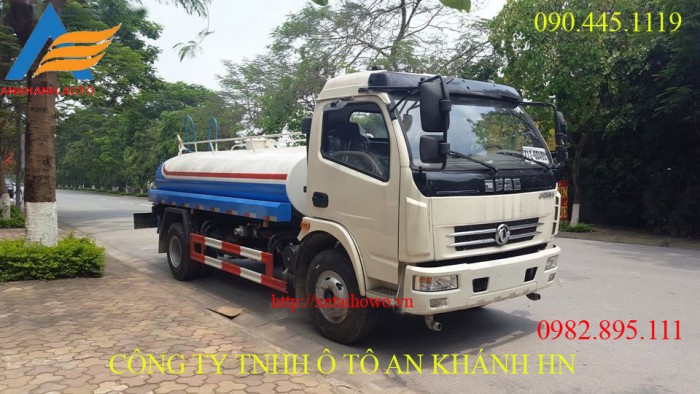 Xe phun nước rửa đường ,tưới cây Dongfeng 5 khối