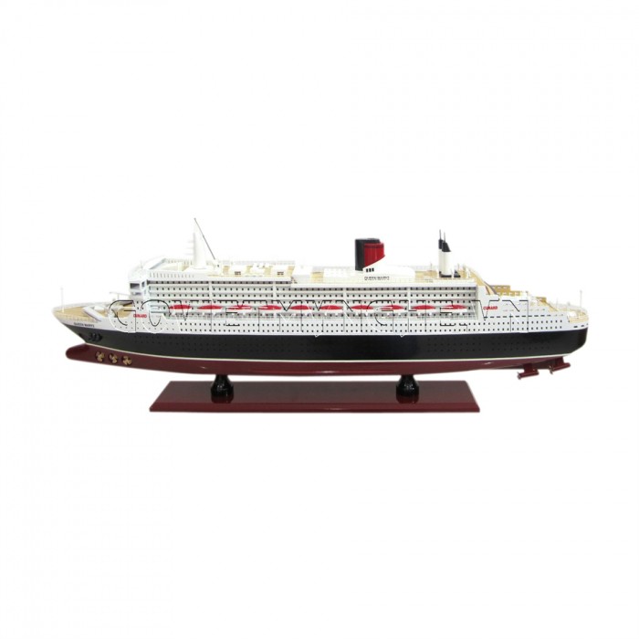 Mô Hình Gỗ Du Thuyền RMS Queen Mary II 80cm (Gỗ), Dài 81 x Rộng 13 x Cao 29(cm), Giá - 2.350.000₫.