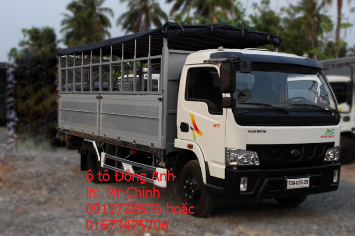 Cần bán xe tải veam vt340s 3,5 tấn thùng dài 6m, thùng mui bạc, thùng kín
