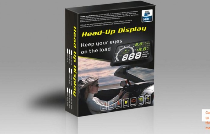 Thiết bị hiển thị thông tin lên kính lái (HUD – Headup Display) HUD-1.3
