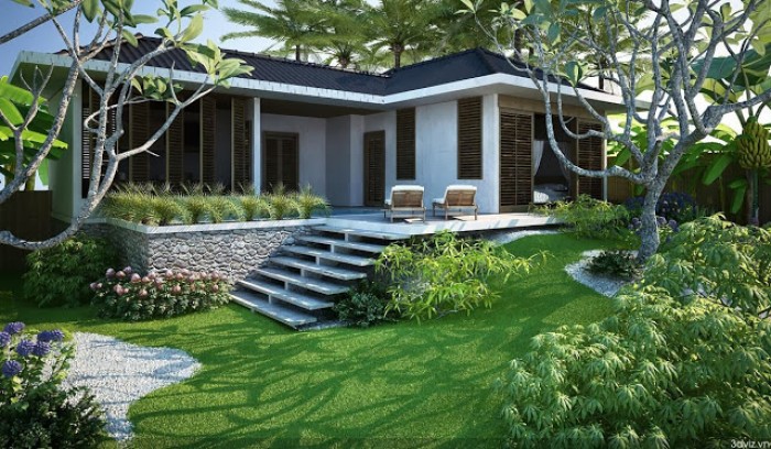 Đất giá rẻ diện tích lớn Villa Biệt Thự, làm Nhà Vườn, ven sông mát mẻ, hai mặt tiền.