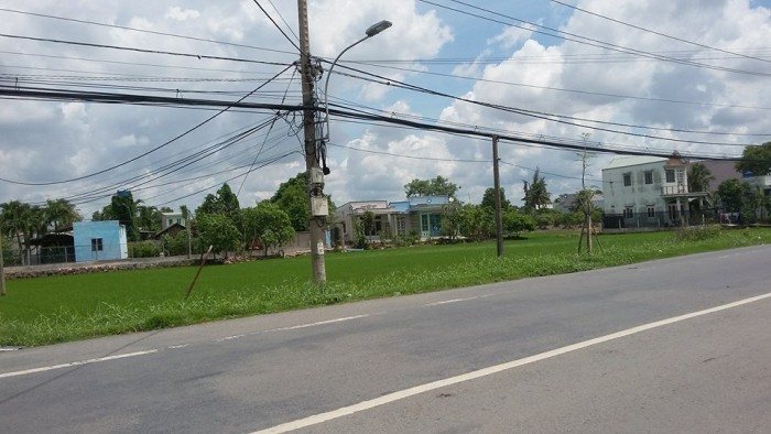 Tôi có miếng đất ngay mặt tiền Quốc Lộ 50_ Bình Chánh.Dt 177m2