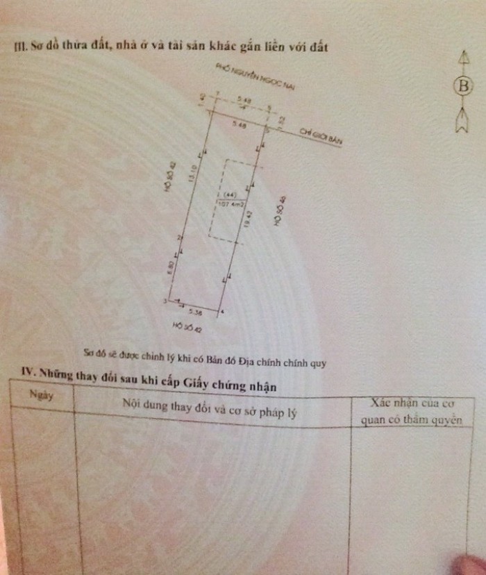 Chính chủ bán nhà mặt phố 44 Nguyễn Ngọc Nại, 108m2, MT 5,5m.