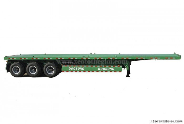 Moóc sàn DOOSUNG Hàn Quốc loại chở Container tải trọng 31.8 tấn, 3 trục