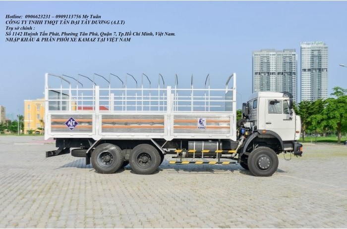 Kamaz 53229 (6x4) mới 2016 tại Bình Dương, Kamaz Bình Phước | Tải thùng Kamaz