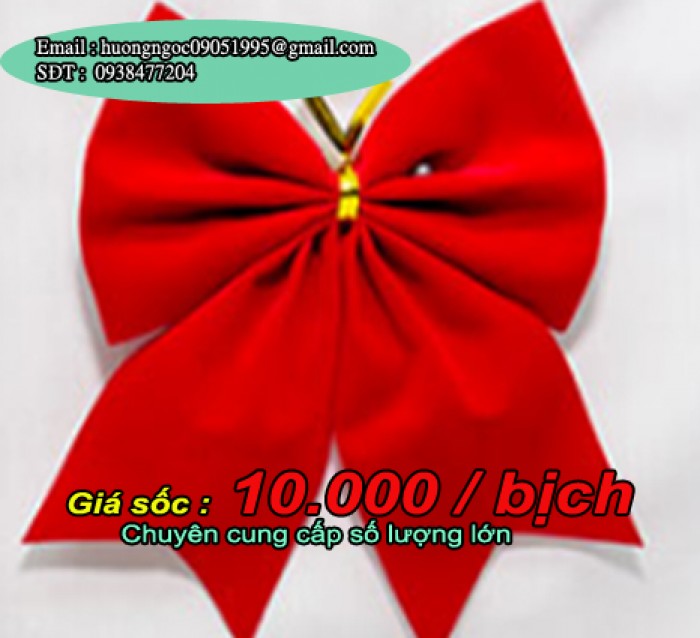 Chuyên cung cấp các loại nơ trang trí Noel số lượng lớn Mới 100 ...