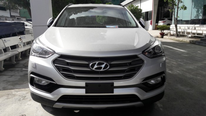 Cam kết giá tốt nhất bán Hyundai Santa Fe 201 full xăng trắng, có xe giao ngay