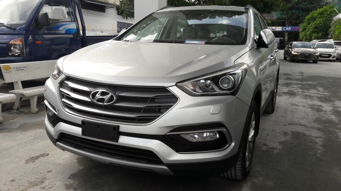 Cam kết giá tốt nhất bán Hyundai Santa Fe 201 full xăng trắng, có xe giao ngay