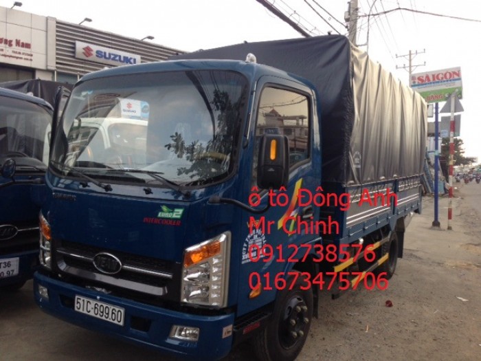 Bán xe tải veam vt350 3,5 tấn thùng mui bạc, thùng kín, thùng dài 4,8m, động cơ hyundai