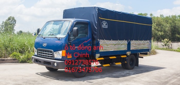 Bán xe tải hd800 8 tấn thùng mui bạc dài 5,1m, động cơ hyundai