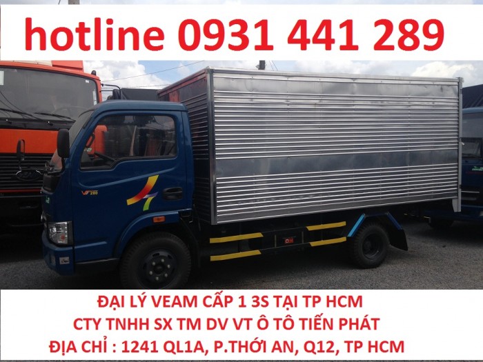 Bán xe Veam hyundai vt200 thùng 4,35 m tải 2 tấn xe bao ngon luôn