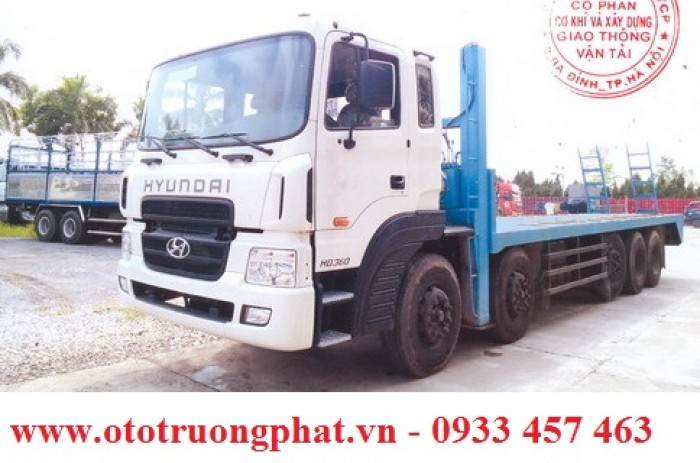 Bán xe Hyundai HD360 nâng đầu chở máy công trình tải trọng chở cho phép 17.5 tấn