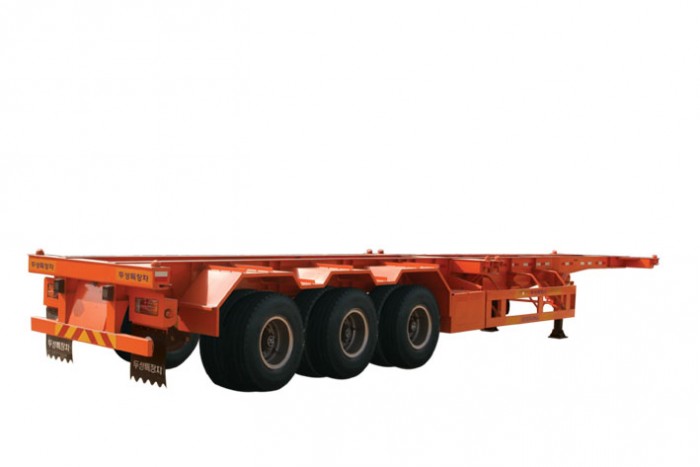 Rơ moóc xương 3 trục Doosung nhập khẩu Hàn Quốc loại chở container