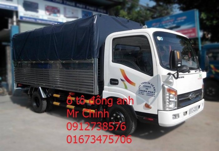 Bán xe tải veam 2,4 tấn thùng dài 4,15m - động cơ hyundai - giá thành rẽ