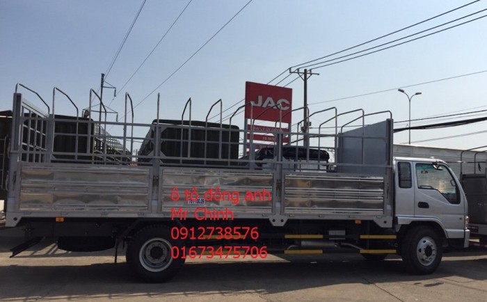 Bán xe jac 9,1 tấn, thùng dài 6,8m - thùng mui bạc, thùng kín-động cơ 4.8 lít