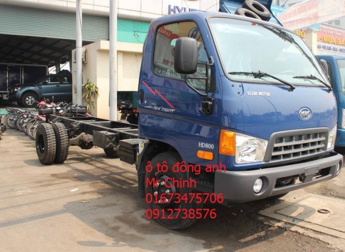 Bán xe tải hd800 - 7,9 tấn thùng mi bạc, thùng kín - động cơ hyundai hiện đại