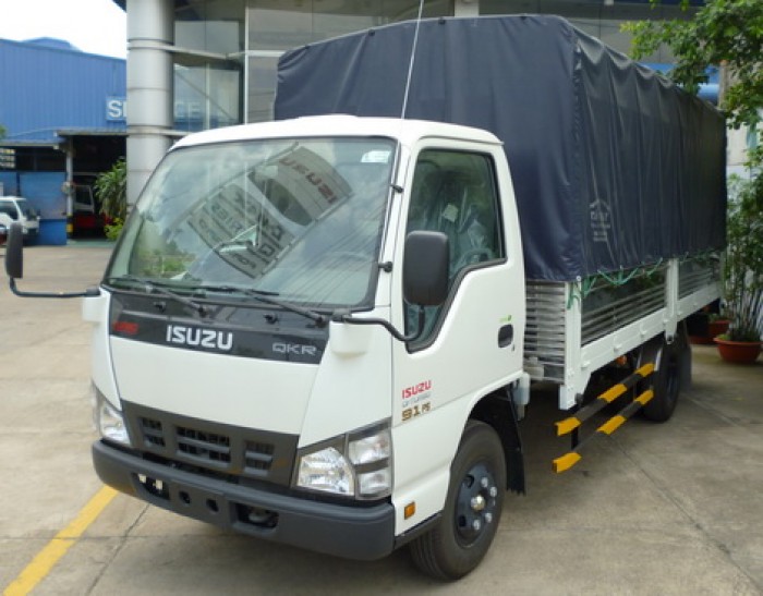 Xe tải thùng ISUZU 1.9 tấn bửng nâng