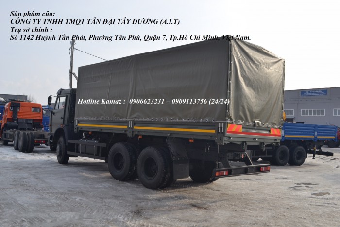 Kamaz 53229 (6x4) nhập khẩu | Bán xe tải Kamaz 3 chân mới nhất 2020 [ thùng 6m3, 7m1 & 9m]