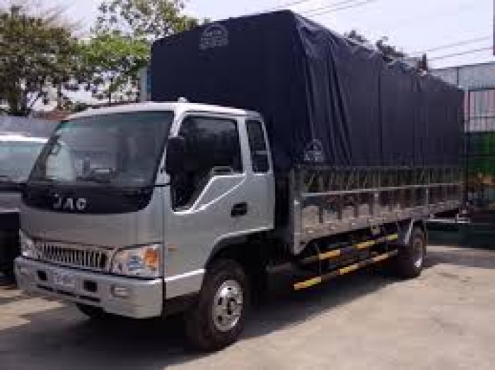 Bán xe tải jac hfc1083k - 6,4 tấn thùng mui bạc, thùng kín