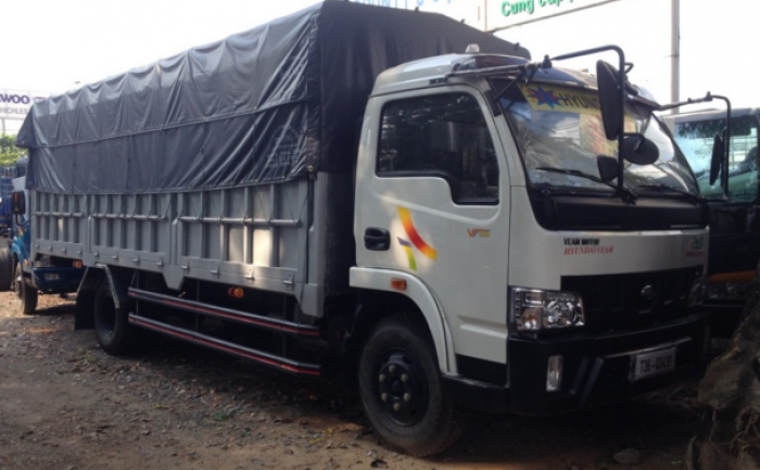 Bán xe tải veam vt340s -3,5 tấn,  thùng mui bạc, thùng kín - thùng dài 6,1m- động cơ hyundai