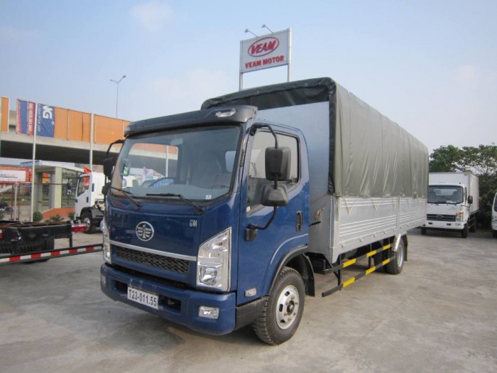 Xe tải xe tải faw 7,2 tấn thùng dài 6m2 thùng bạt,thùng kín,thùng lửng ,hỗ trợ vay trả góp 70%