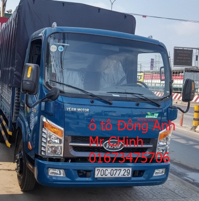 Bán xe tải veam vt252, 2 tấn 4, bán xe tải chạy trong thành phố, động cơ hyundai