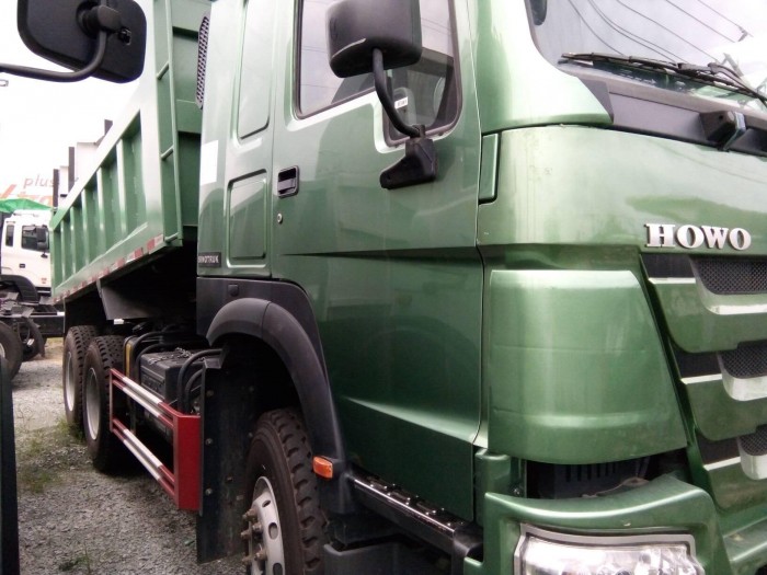 Xe ben howo 3 chân nhập khẩu nguyên chiếc 371hp 10,3m3