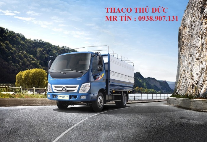 Bán xe tải Thaco Ollin345 thùng mui bạt tải trọng cao chạy trong nội thành được