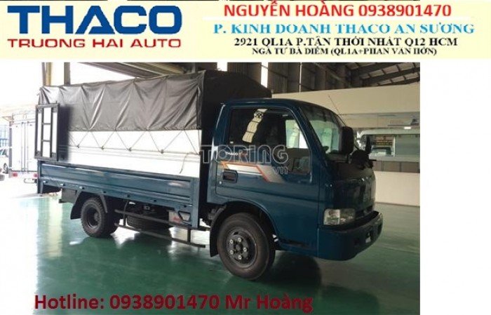 Xe tải kia chính hảng mới 100% tải trọng 2 tấn 4 được phép lưu thông thành phố