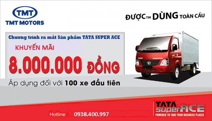 Xe  TATA Ấn độ  1T SUPER ACE