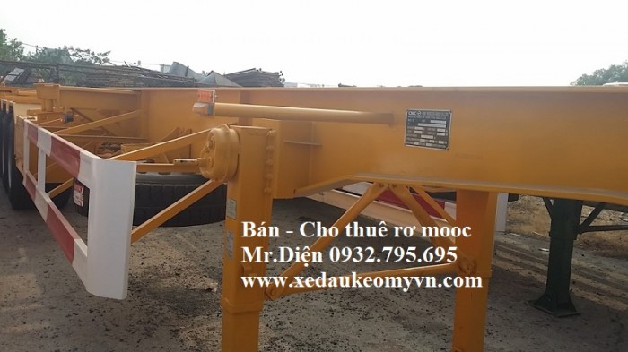 Bán và cho thuê rơ mooc ASEAN mới 100% ,rơ mooc tải cao xương 2 trục,3 trục 20 feet và 40 feet.