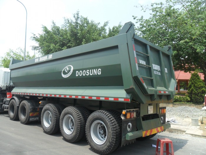 Rơ moóc 24m3 của Doosung tải trọng 29 tấn, xe mới có sẵn