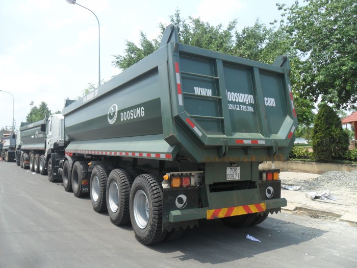 Tp.HCM bán Sơ mi Rơ Moóc Moóc ben thể tích 24 m3, giao xe Toàn Quốc