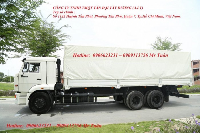 Kamaz 65117 (6x4) nhập khẩu Nga | Bán trả góp xe tải Kamaz 14 tấn thùng 7m8 mới nhất