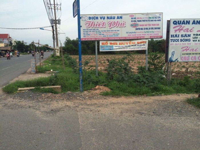 Cần bán gấp đất ở trung tâm xã Vĩnh Thanh - Nhơn Trạch - Đồng Nai (khu dân cư đông đúc) chỉ 90 triệu/m ngang